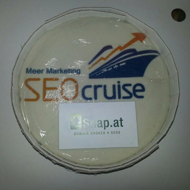 Torte mit dem Logo der SEOcruise 2013